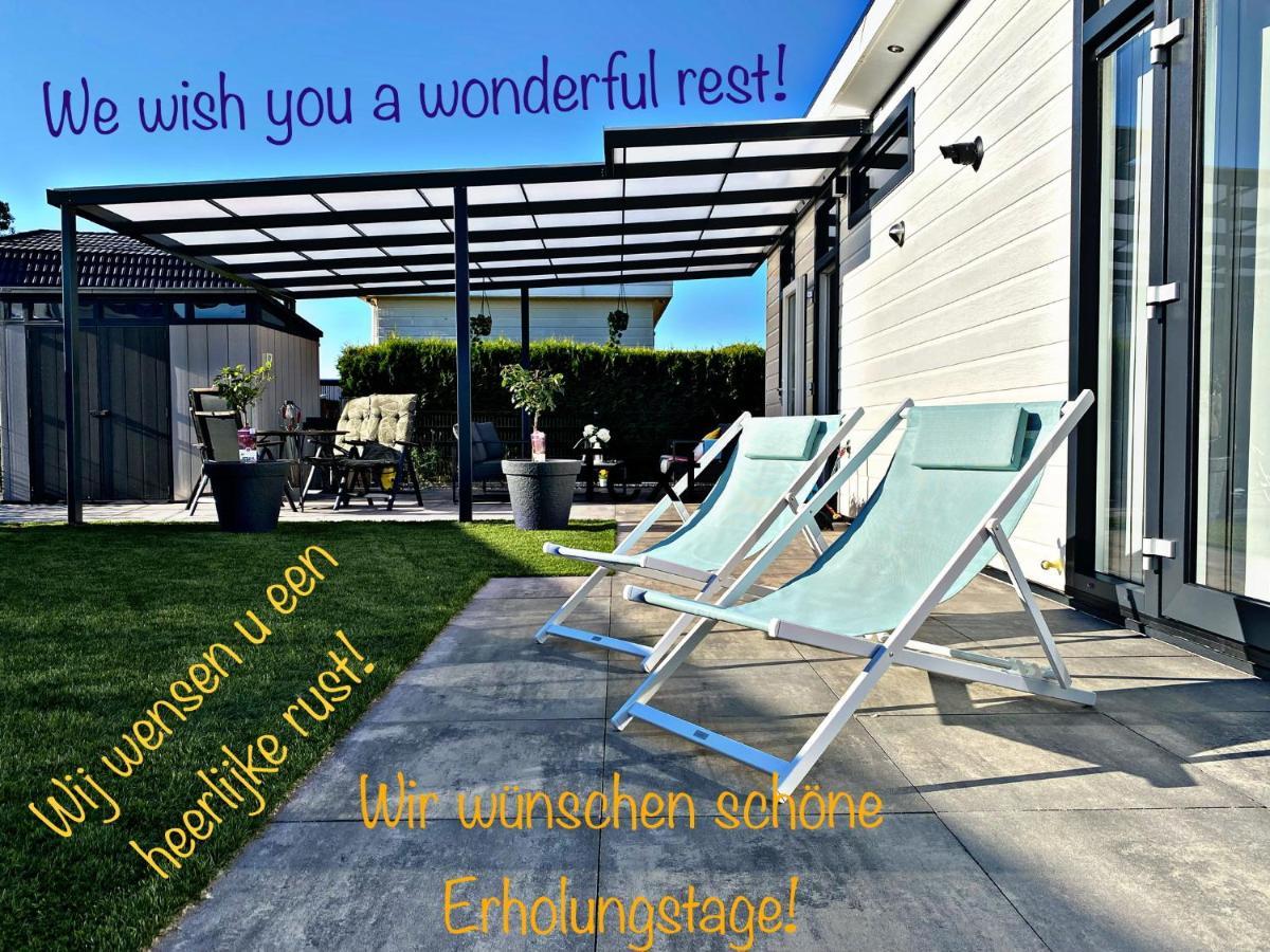 Ferienhaus Luxchalet #Vaju Lathum# Am See, Strand, Pool, Nationalpark Dış mekan fotoğraf